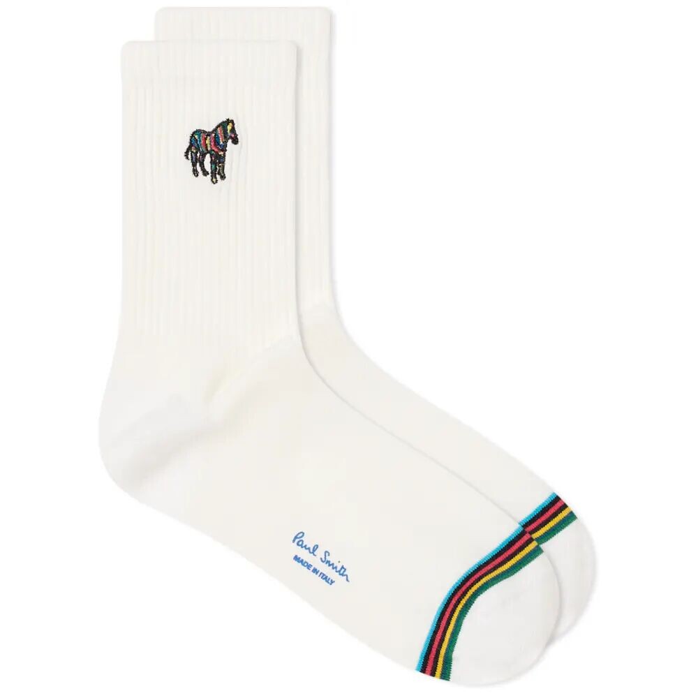 

Paul Smith Спортивные носки Zebra, белый