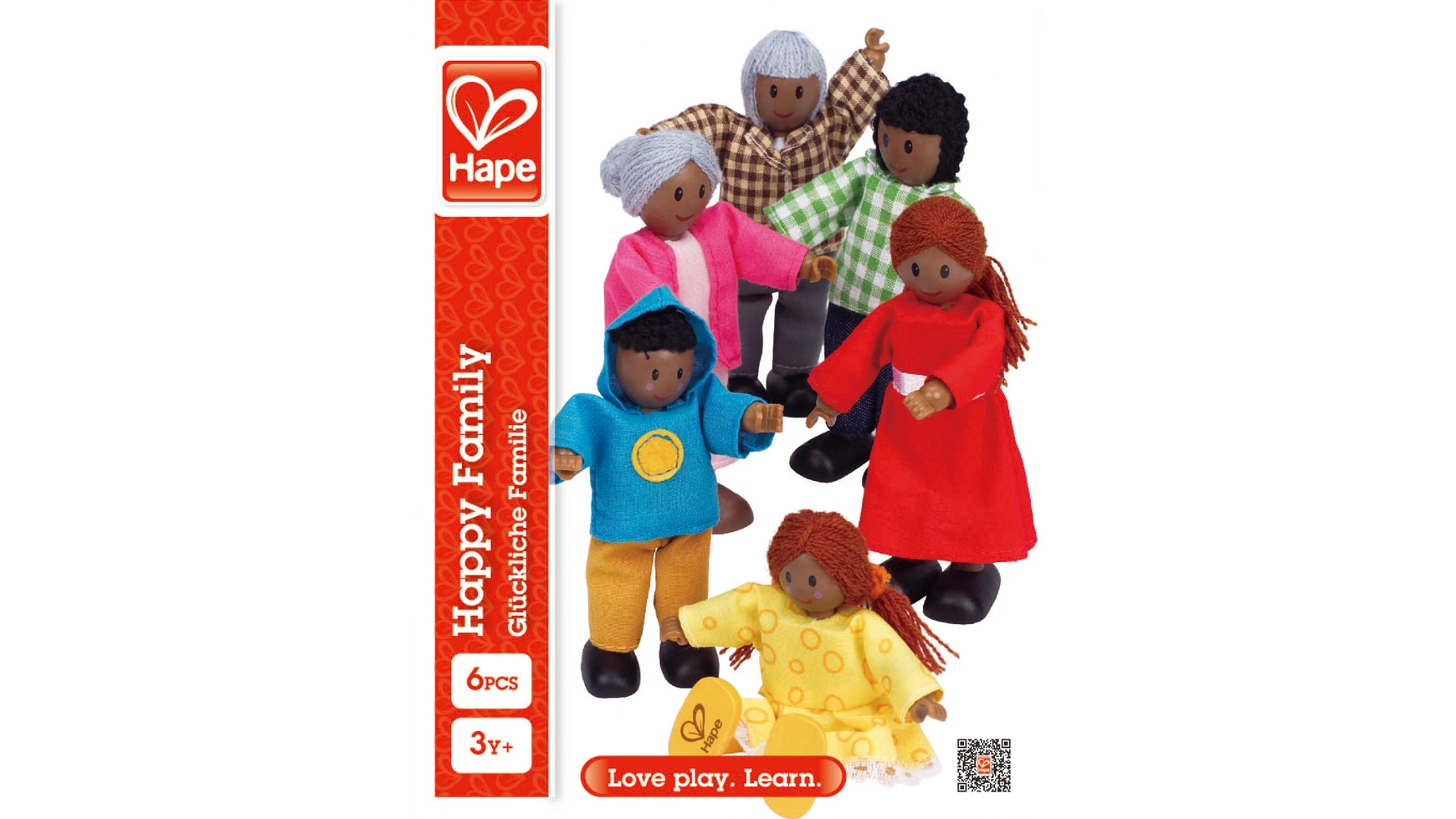 

Семья кукол – темная кожа e3501 Hape