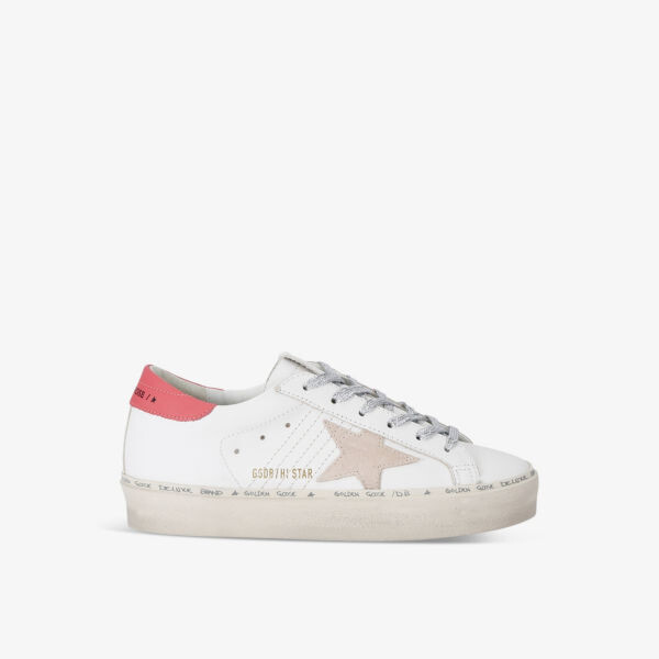 

Низкие кожаные кроссовки Hi star 11933 с вышитыми звездами Golden Goose, белый