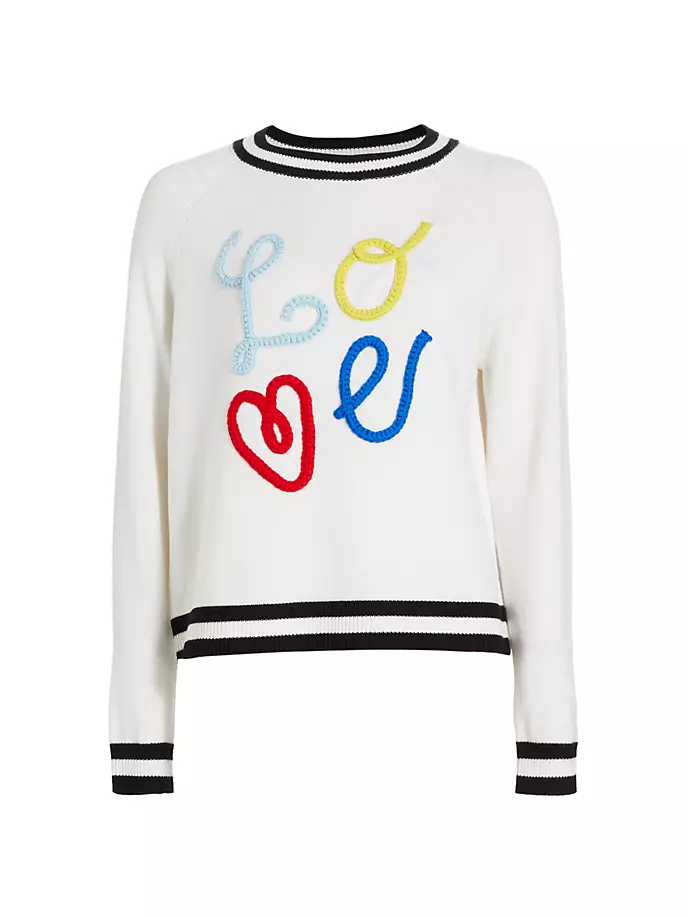 

Шерстяной свитер Albina Love Alice + Olivia, черный