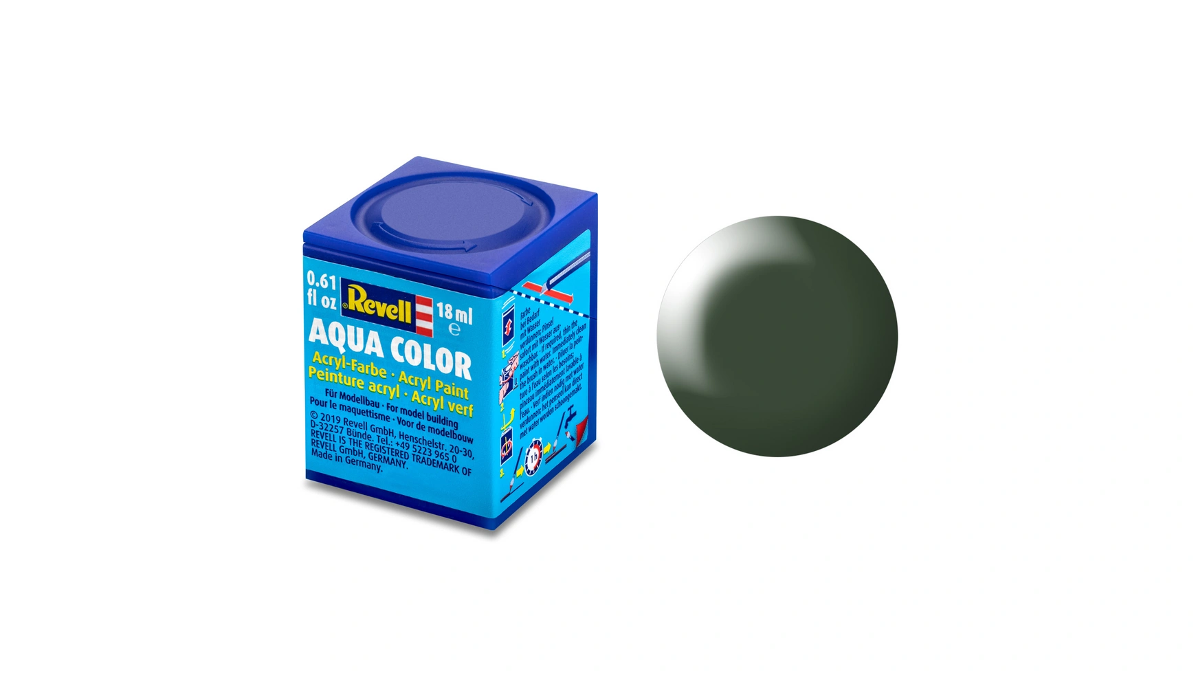 

Revell Aqua Color Dark Green, полуматовый, 18мл