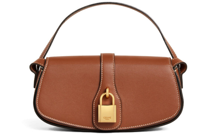 

Сумка CELINE Wmns на одно плечо из коровьей кожи, коричневый/черный