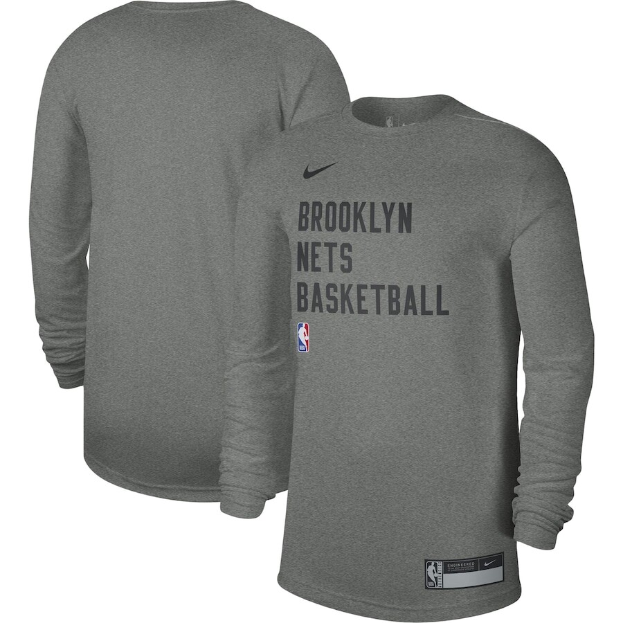 

Футболка с длинным рукавом Nike Brooklyn Nets, серый