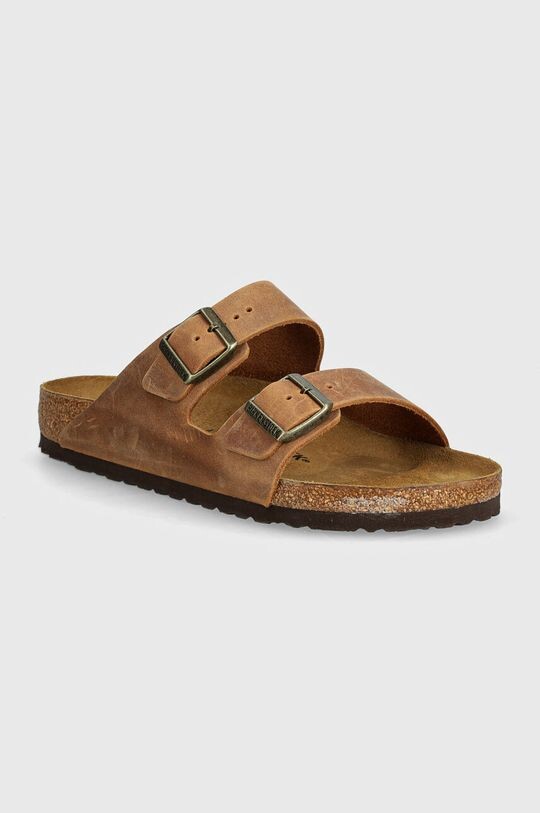 

Кожаные шлепанцы Arizona Birkenstock, коричневый