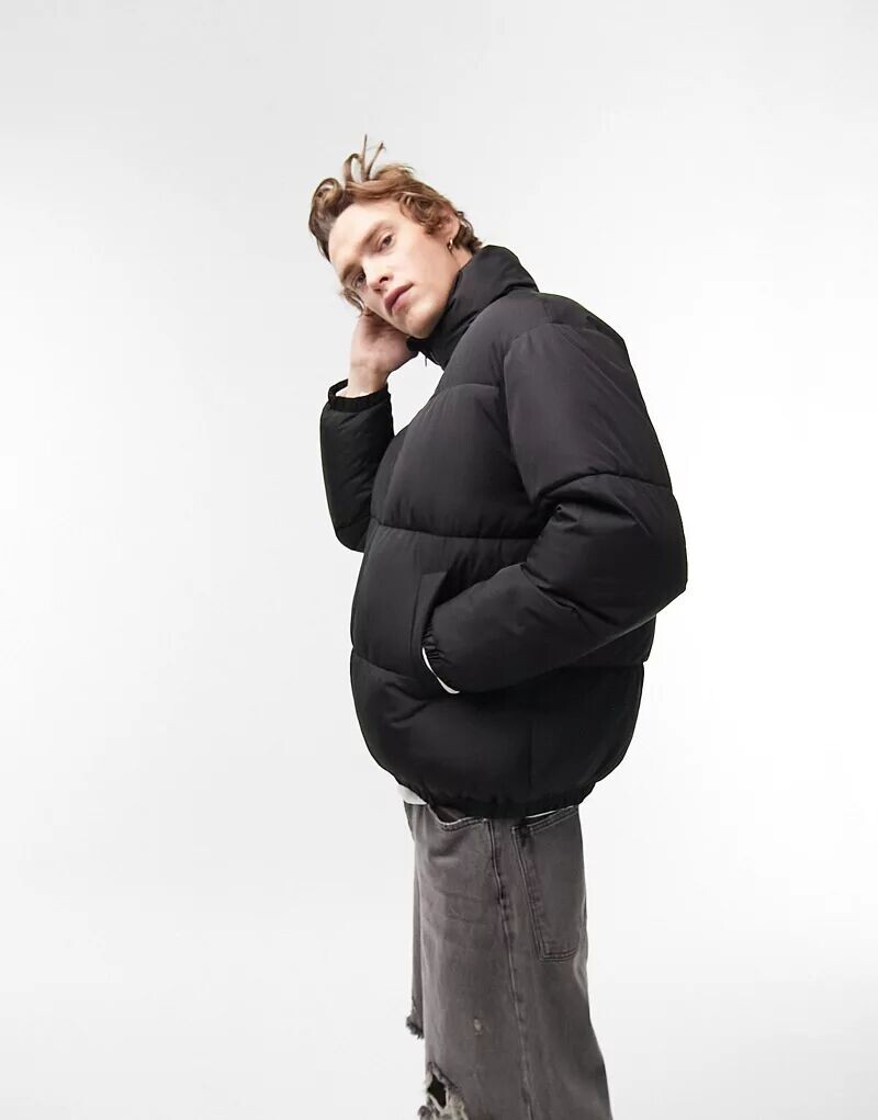 

Черная пуховая куртка Topman