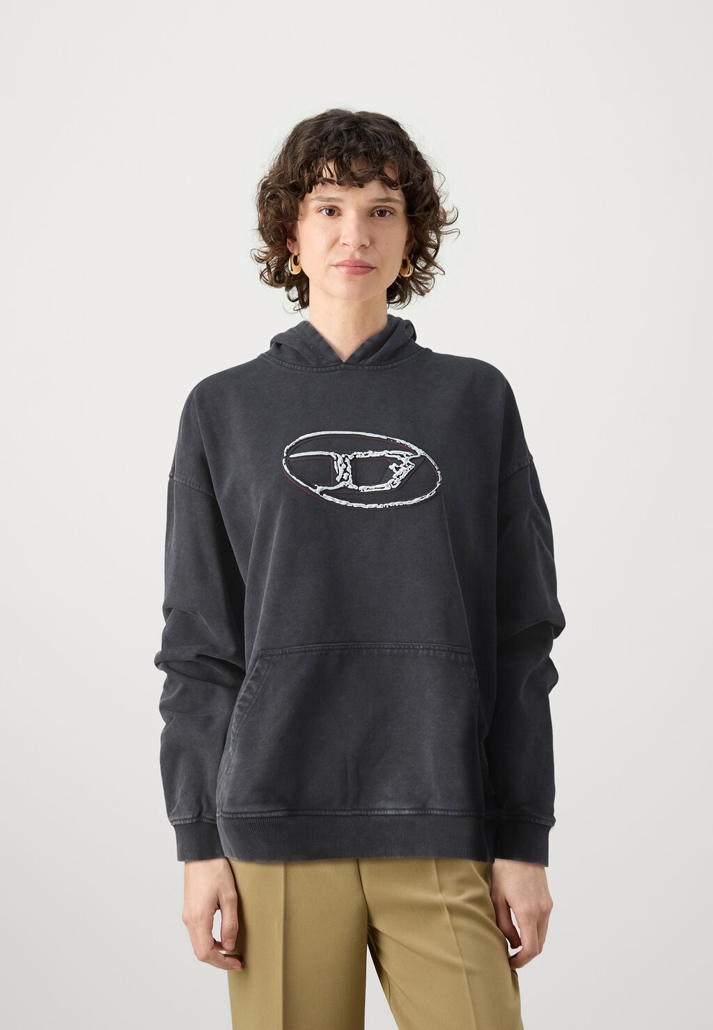 

Толстовка с капюшоном S-BOXT-HOOD-Q7 UNISEX Diesel, черный