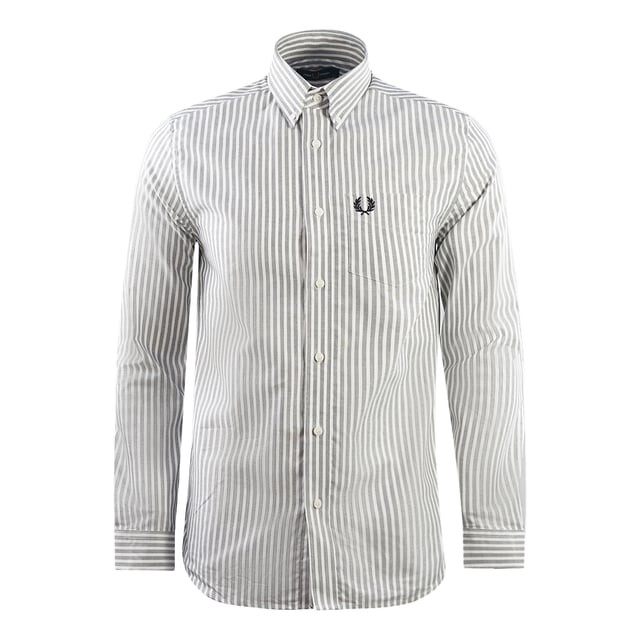 

Повседневная оксфордская рубашка в морскую полоску Fred Perry, синий