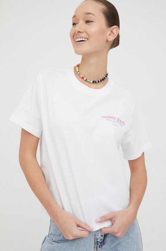 

Хлопковая футболка Tommy Jeans, белый