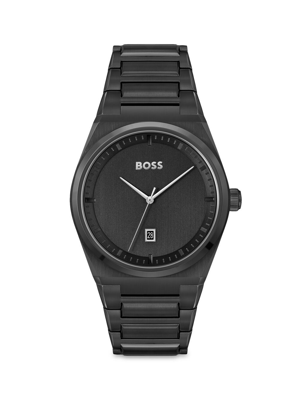 

Часы-браслет Steer из нержавеющей стали с ионным покрытием HUGO BOSS, черный