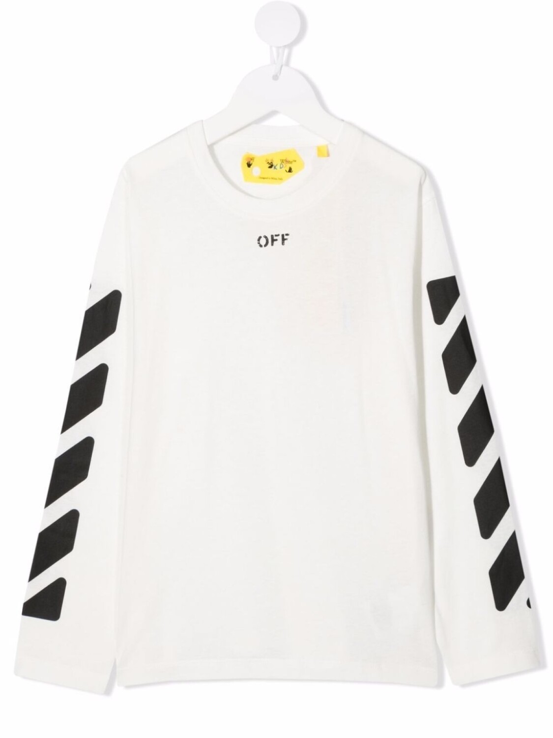 

Off-White Kids топ с длинными рукавами и полосками, белый