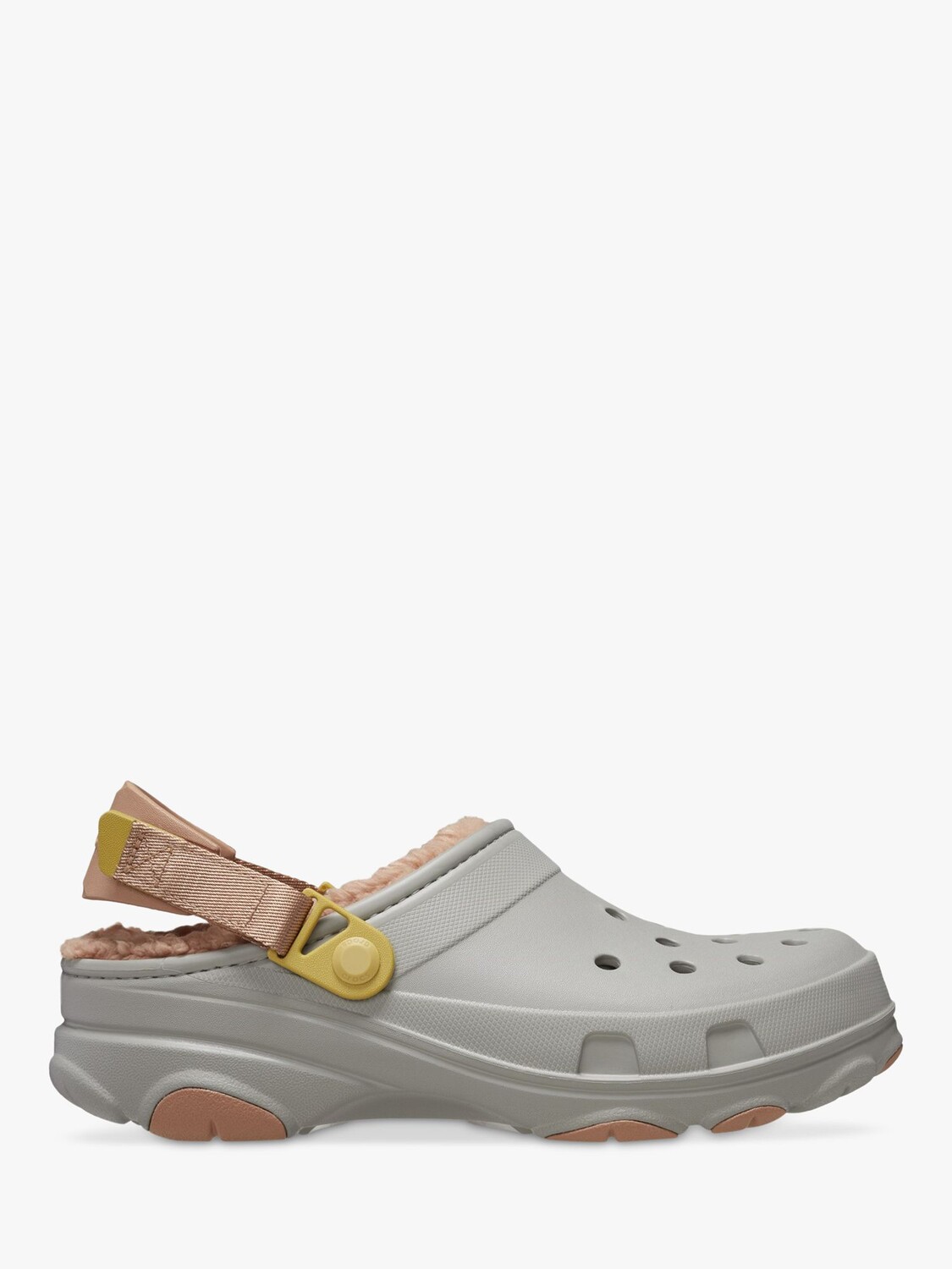 

Вездеходные сабо на подкладке Crocs, серый