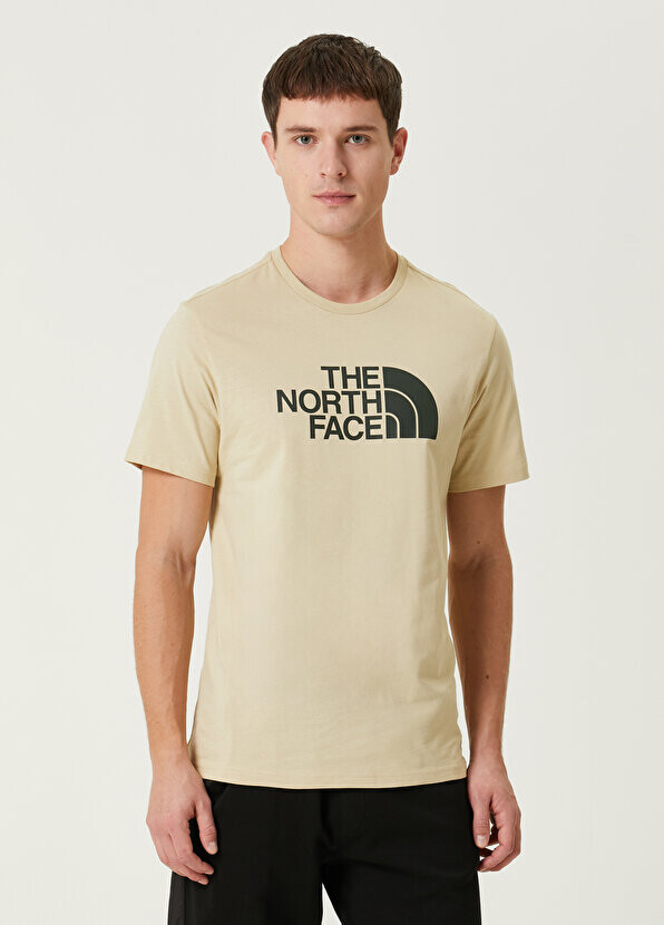 

Бежевая футболка с логотипом The North Face, Бежевый