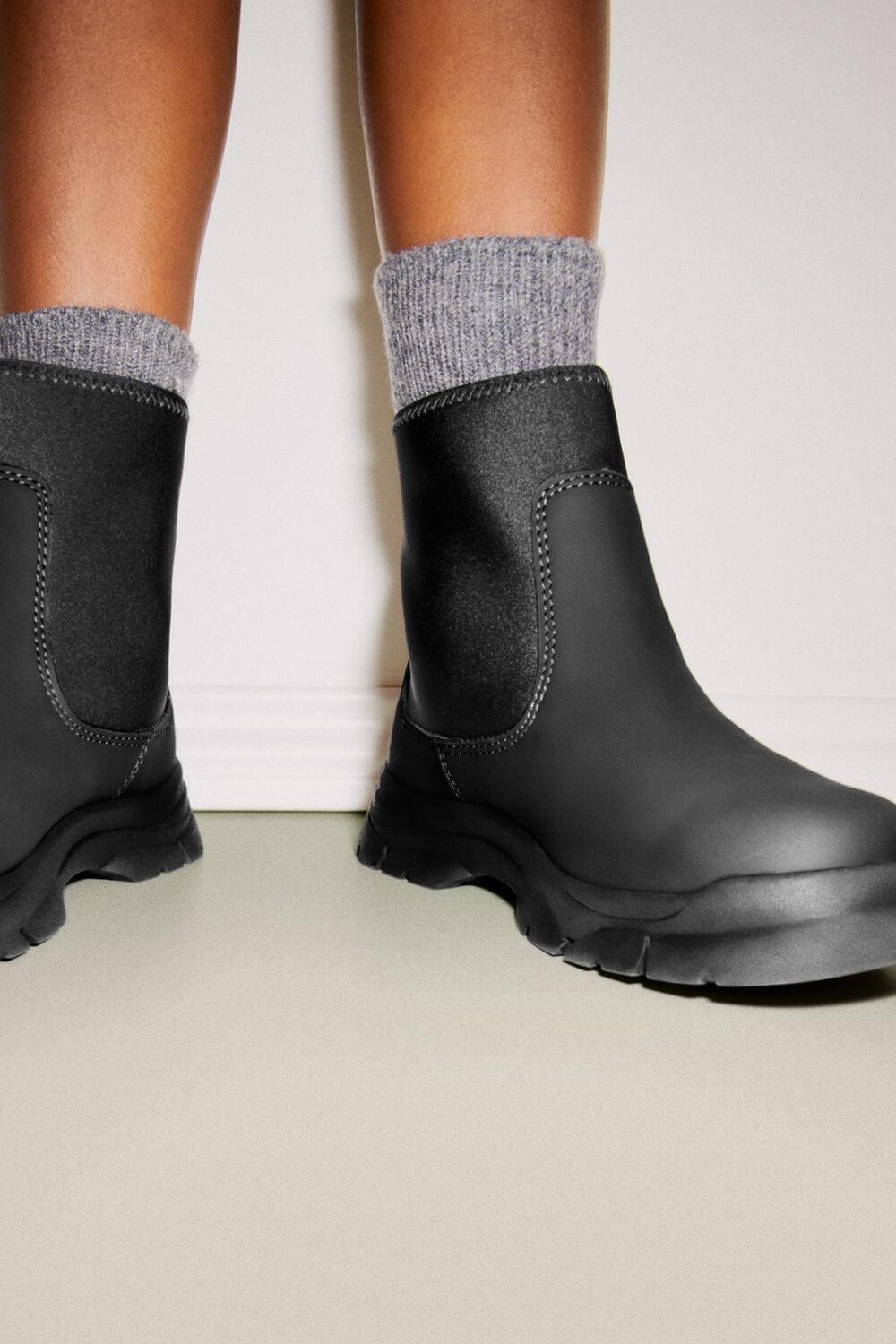 

Прорезиненные ботинки ZARA, синий