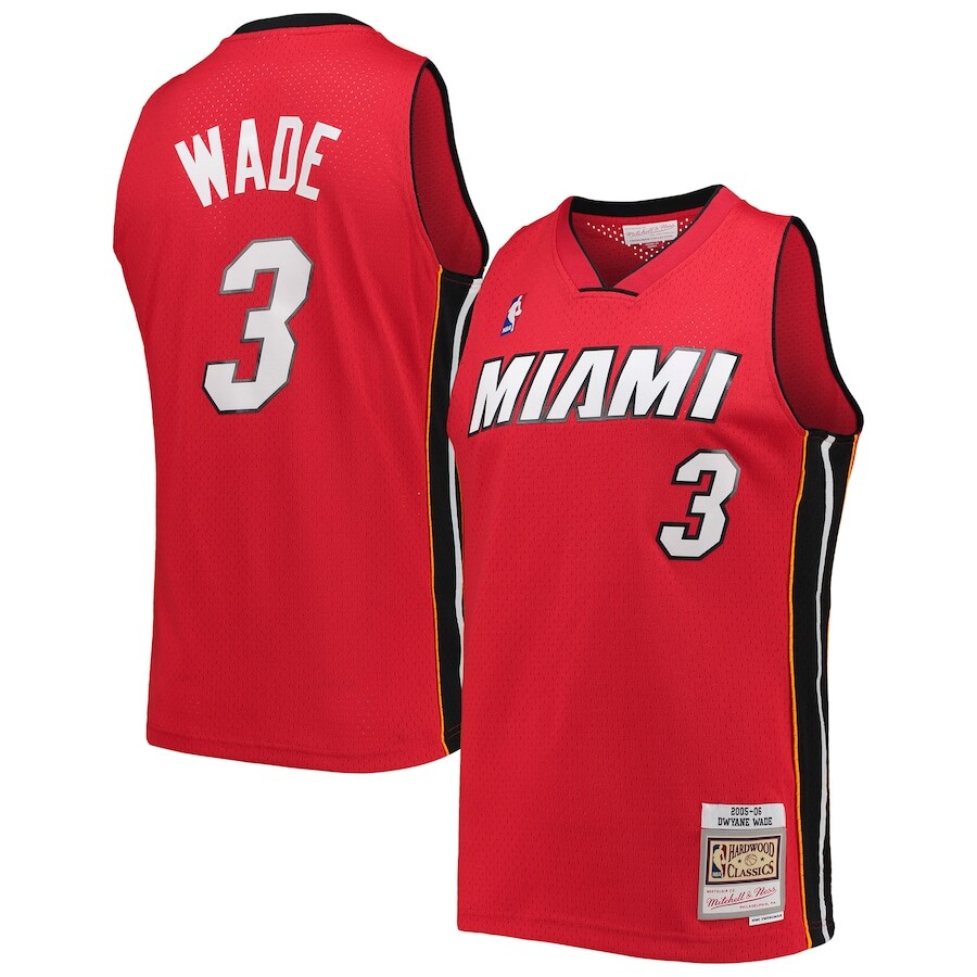 

Джерси Mitchell & Ness Miami Heat, красный