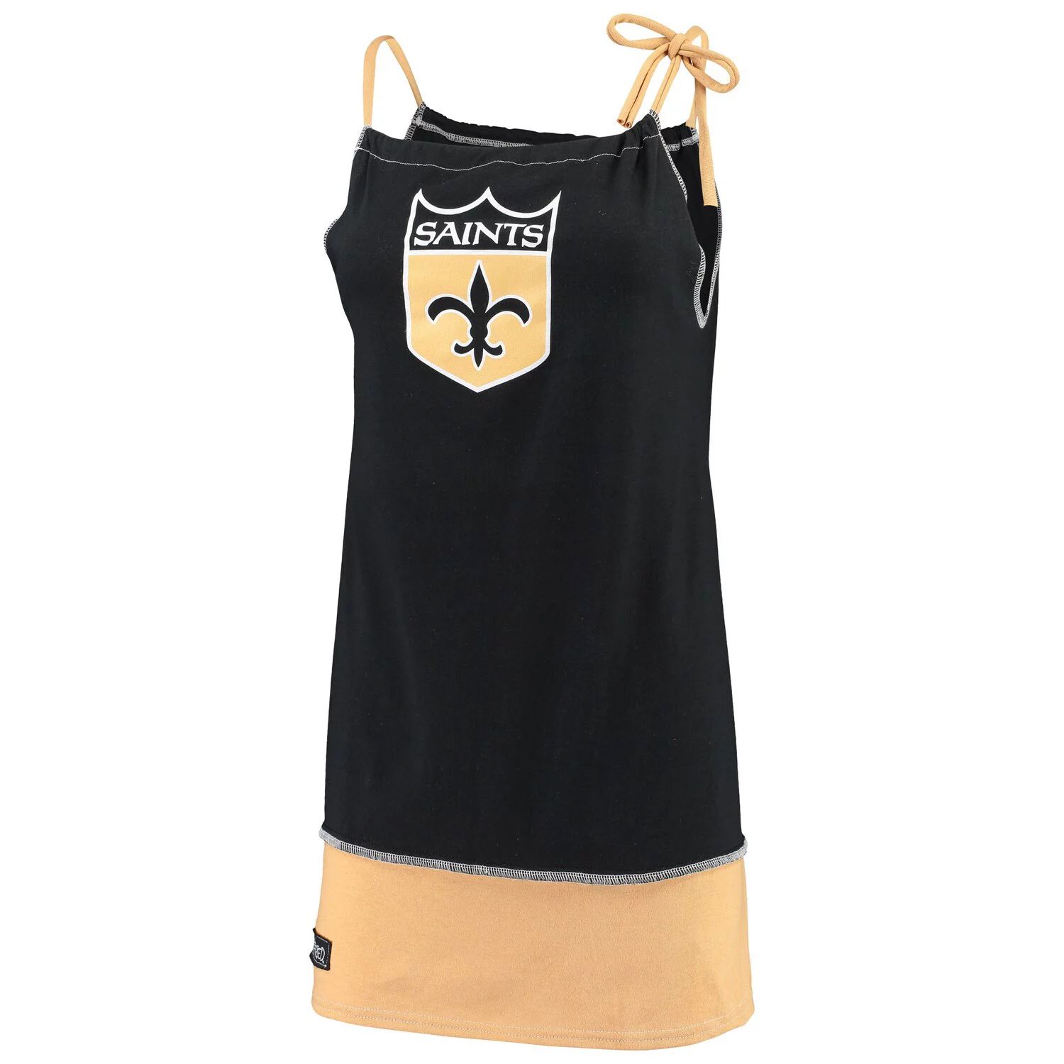 

Женское черное винтажное платье-майка New Orleans Saints Refried Apparel, Черный