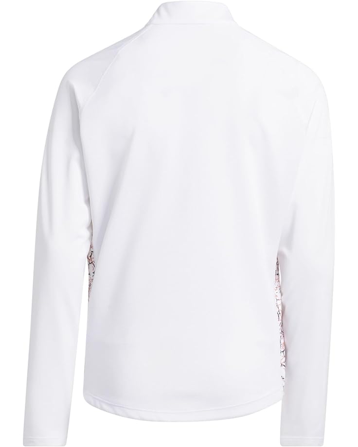 Поло Adidas Long Sleeve Mock Neck Polo Shirt, белый