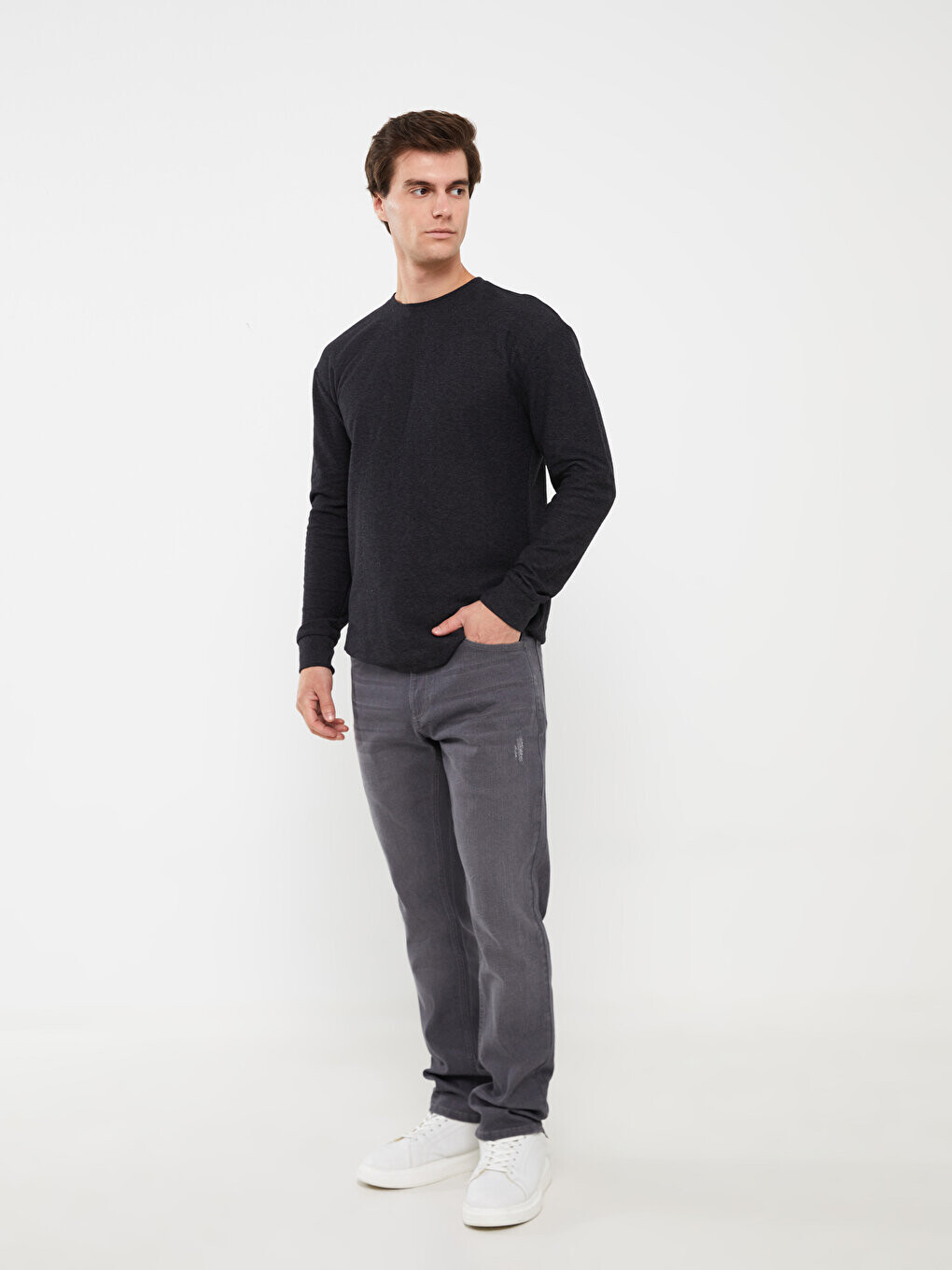 

Мужские джинсовые брюки 750 Slim Fit LCW Jeans, серое родео, Серый