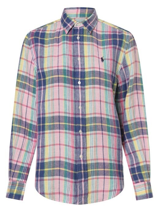 

Льняная блузка Polo Ralph Lauren, розовый