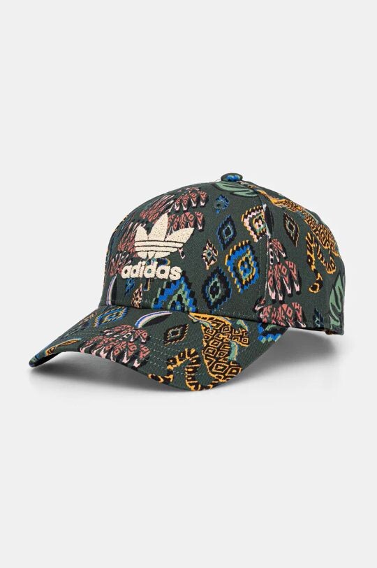 

Бейсболка из хлопка с логотипом X Farm Rio adidas Originals, зеленый