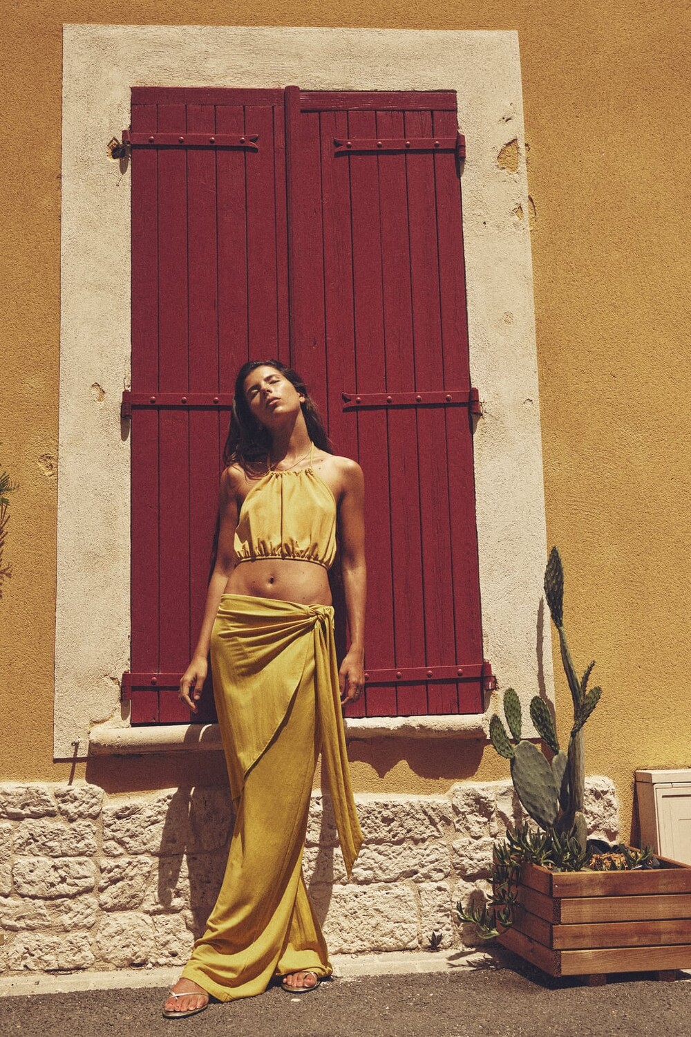 

Короткий топ ZARA, желтый