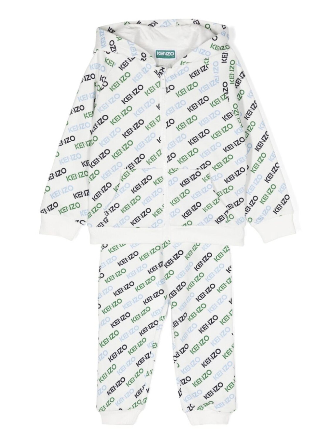 

Kenzo Kids спортивный костюм с логотипом, белый