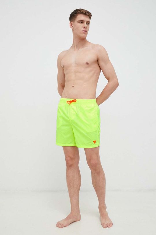 Угадай плавки-шорты Guess, желтый шорты для плавания guess размер 14 зеленый