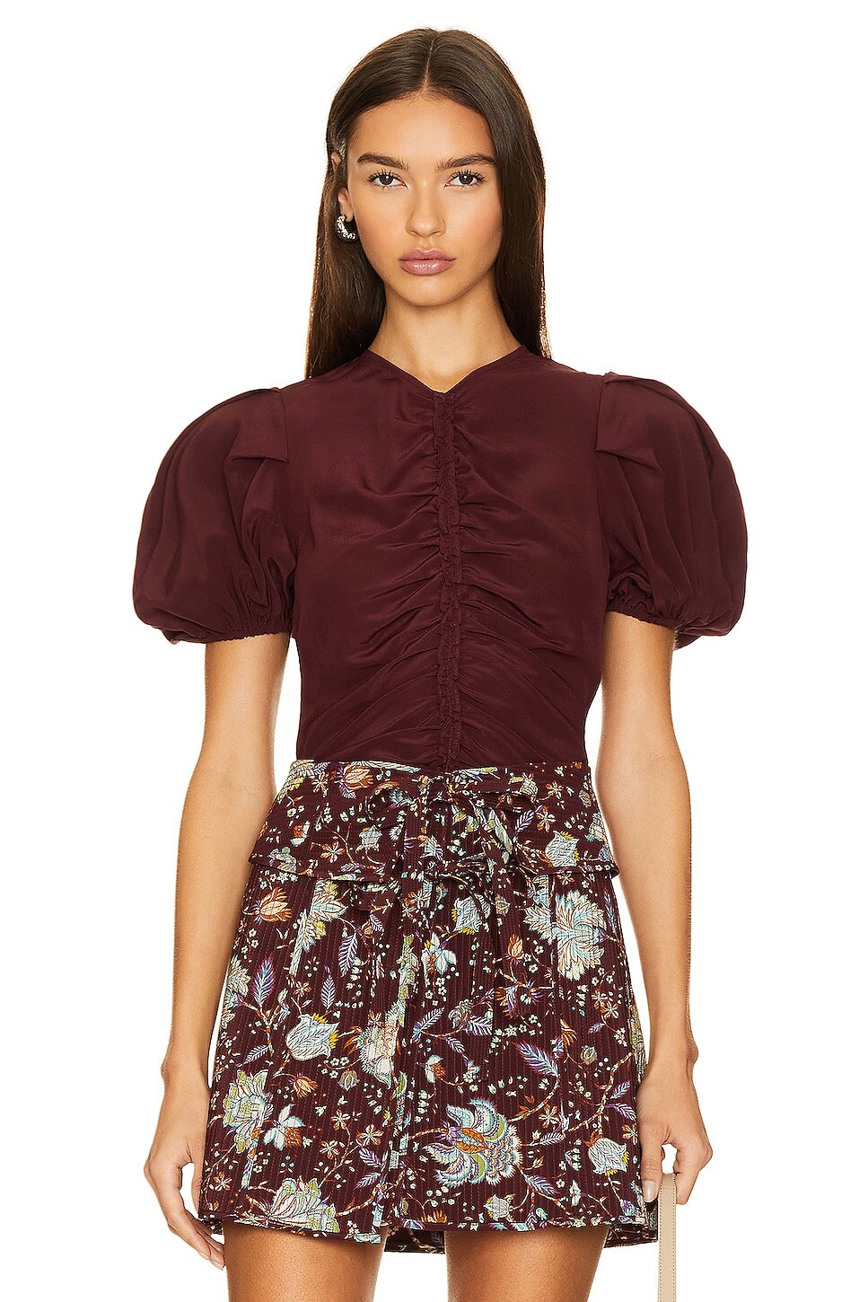 

Топ Ulla Johnson Elise, цвет Mahogany