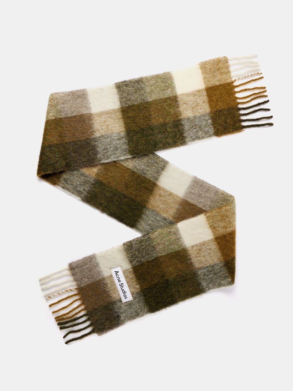 

Шарф vally в клетку с бахромой Acne Studios, мультиколор