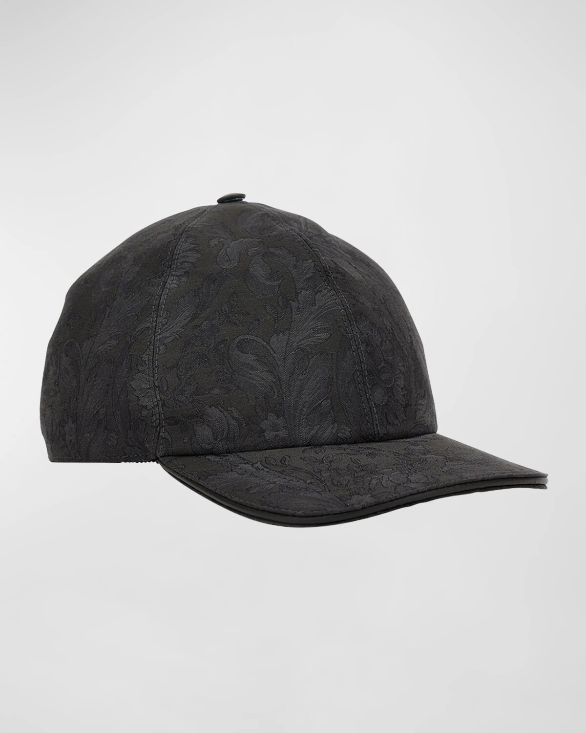 

Мужская бейсболка из хлопкового жаккарда в стиле барокко Versace, цвет Anthracite