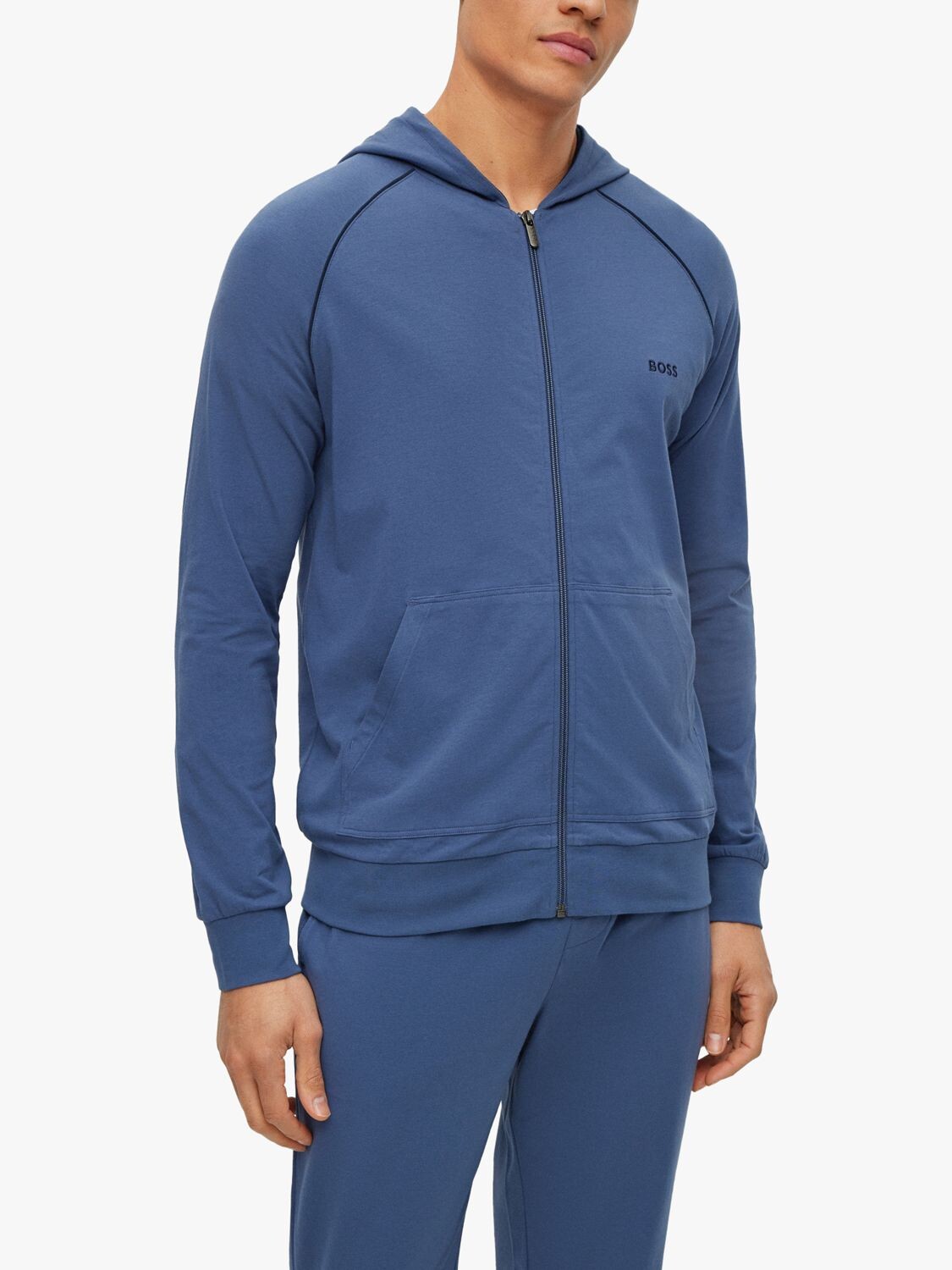 

Толстовка BOSS Mix and Match Lounge HUGO BOSS, открытый синий