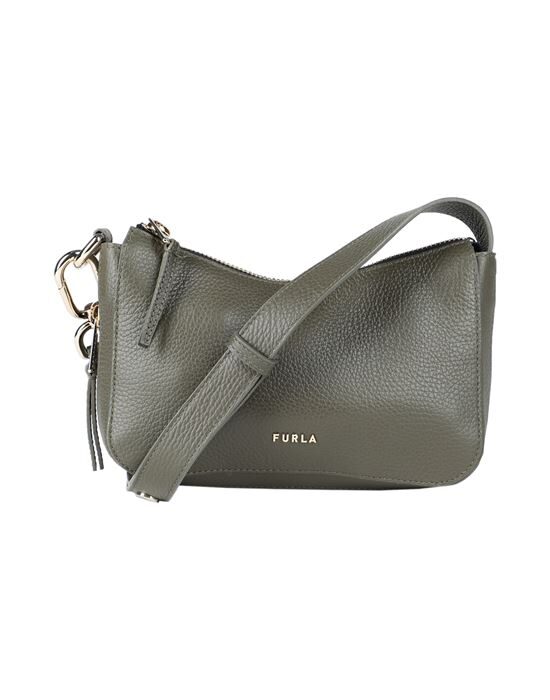 Сумка FURLA, зеленый сумка багет frandiar повседневная искусственная кожа внутренний карман черный