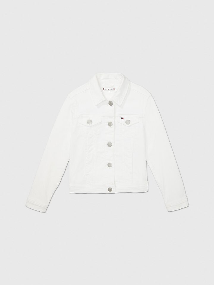

Детская белая куртка Trucker Tommy Hilfiger