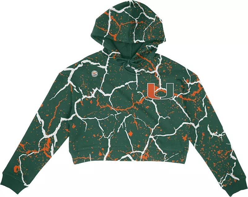 

Женская укороченная толстовка Dyme Lyfe Miami Hurricanes Green Storm