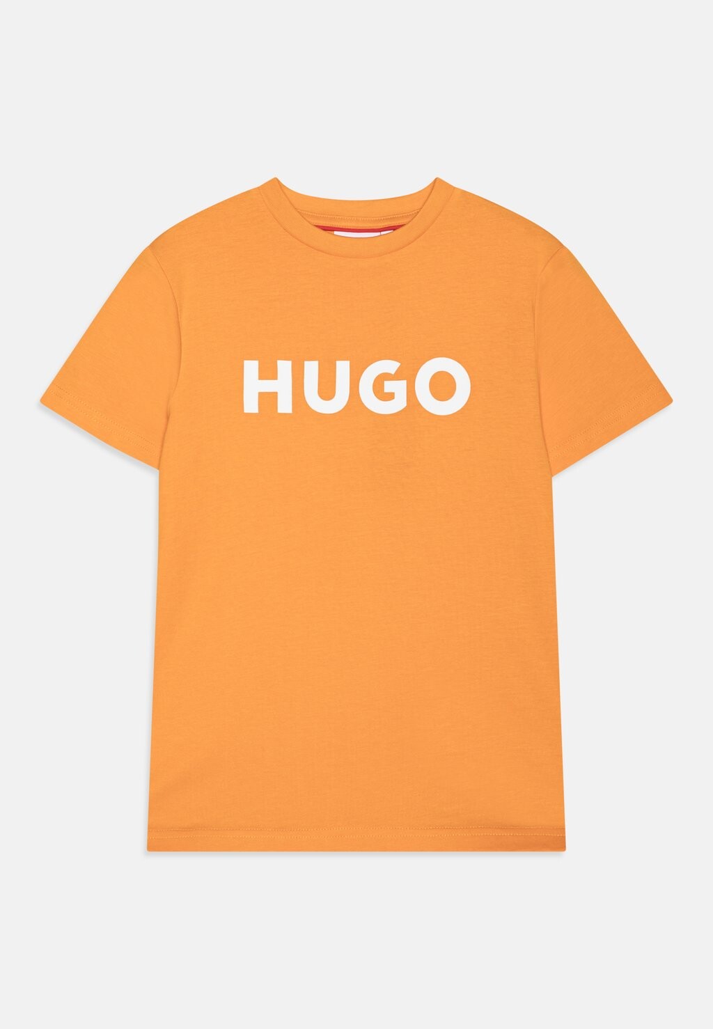 

Футболка с принтом SHORT SLEEVES TEE HUGO Kids, цвет orange