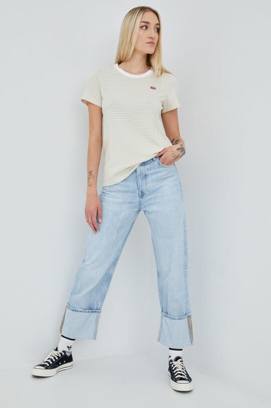 

Хлопковая футболка Levi's, желтый