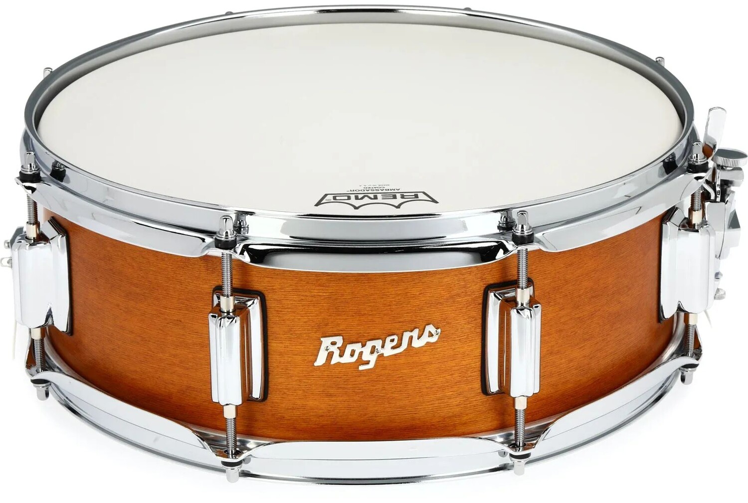

Малый барабан Rogers Drums Tower Series — 5 x 14 дюймов, атласная морилка для фруктового дерева
