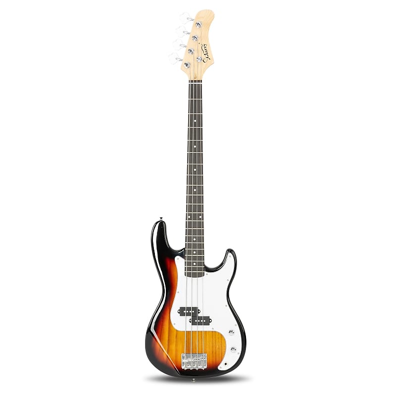 цена Басс гитара Glarry Transparent Yellow GP Electric Bass Guitar