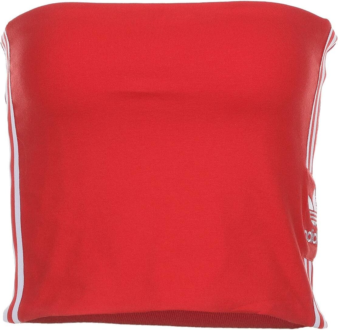 

Топ без рукавов с логотипом adiColor adidas, цвет Lush Red/White