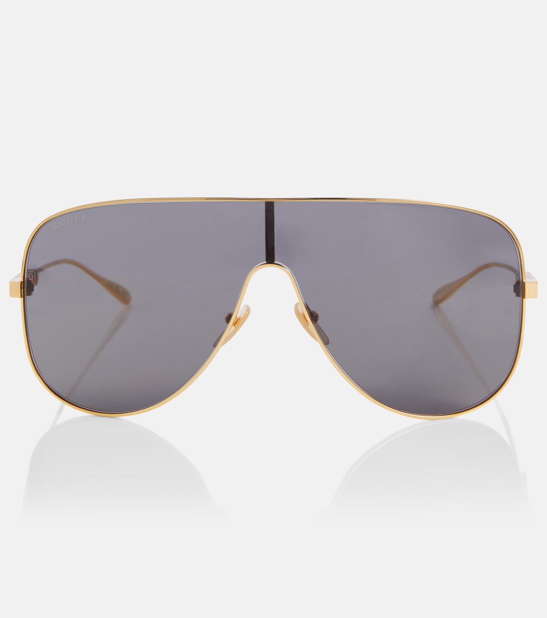 Солнцезащитные очки-маски Gucci, серый