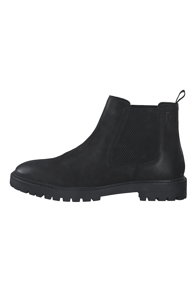 Кожаные ботинки челси S Oliver, черный ботинки челси s oliver размер 40 бежевый