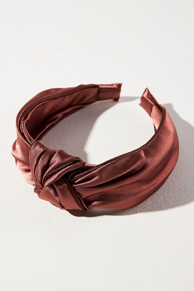 

Повязка на голову Anthropologie Everly с узлом, коричневый