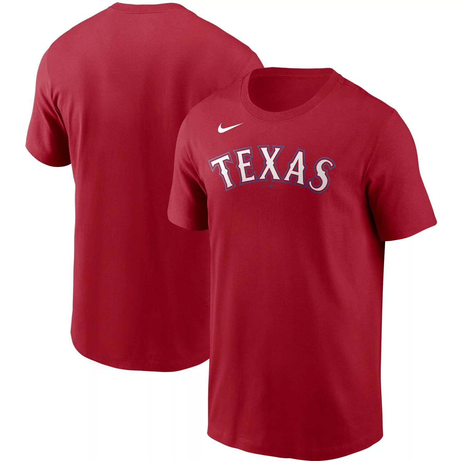 

Мужская красная футболка с надписью Nike Texas Rangers Team
