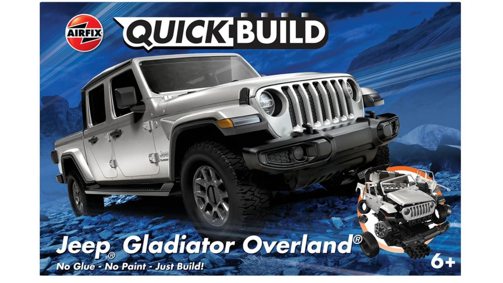 Airfix QUICKBUILD Jeep Gladiator (JT) Overland козырёк от солнца для jeep wrangler tj jl jk gladiator jt 1997 2022 2 4 двери все стандартные черные чехлы от солнца