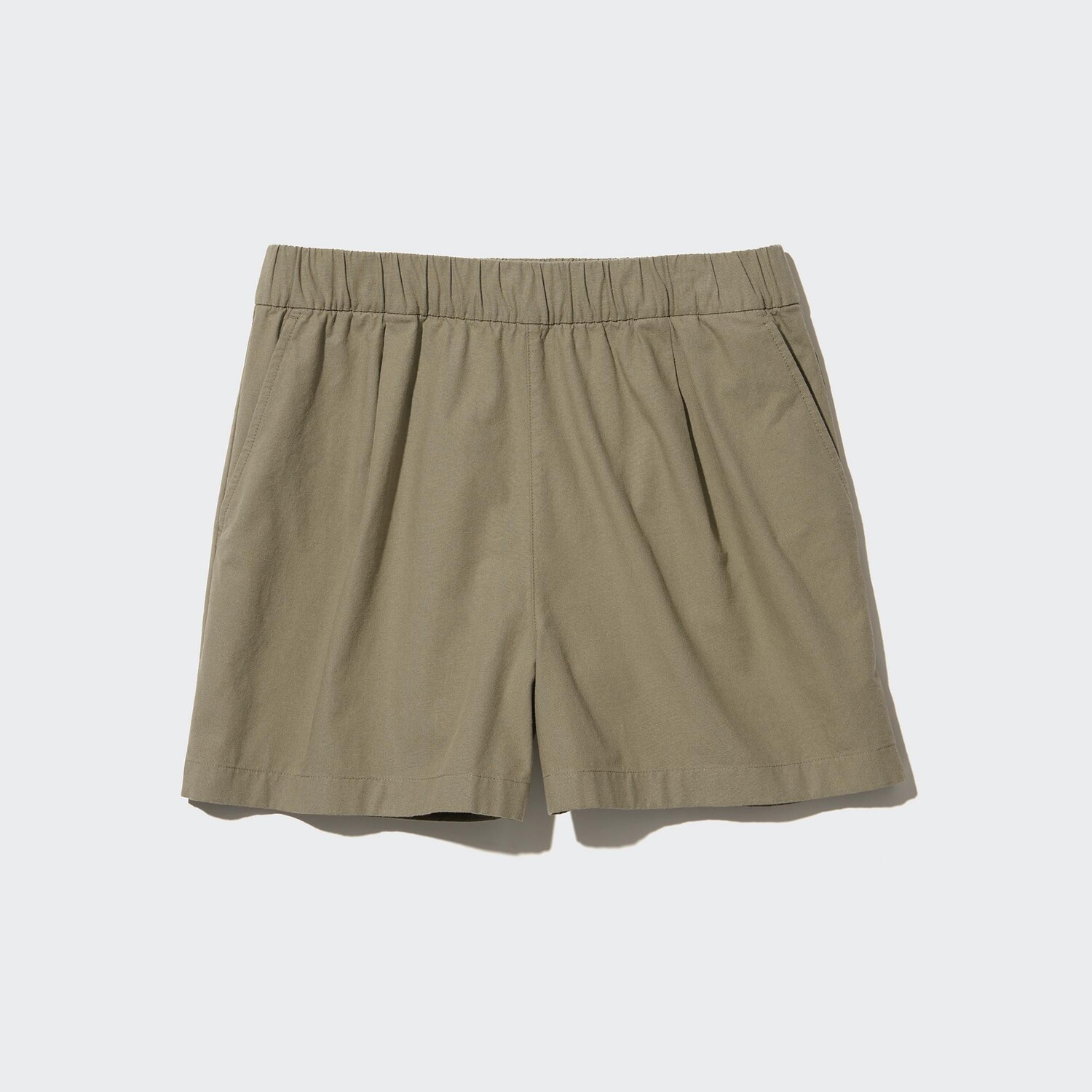 

Легкие хлопковые шорты UNIQLO, оливковый