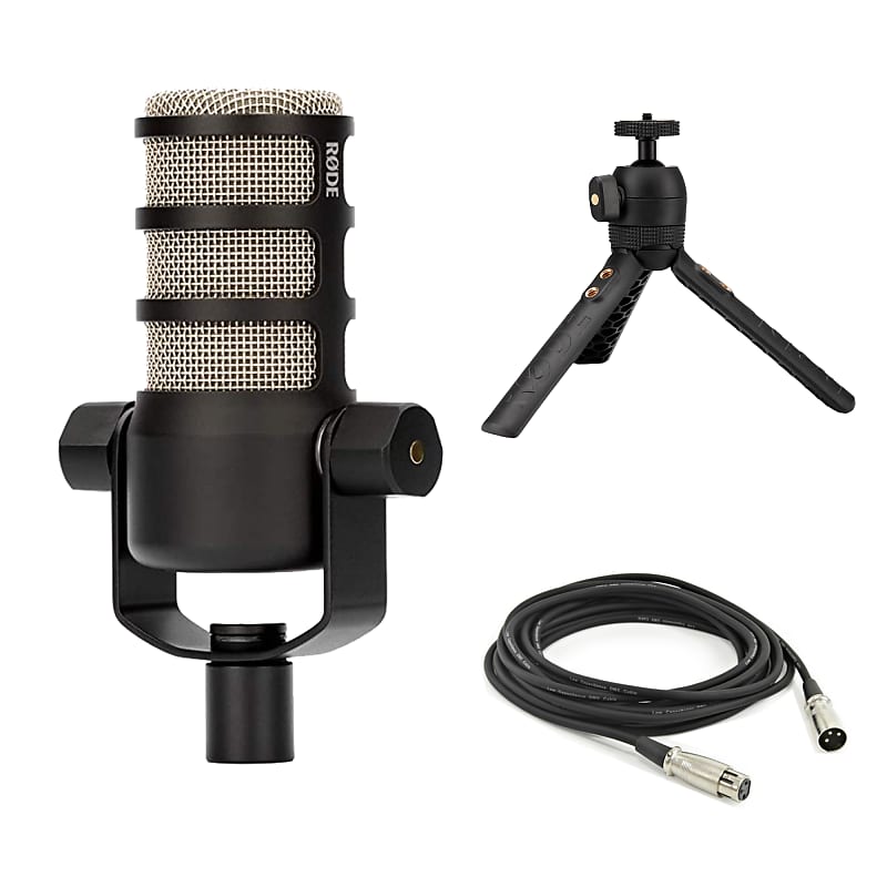 микрофон для подкастов rode podmic gfw mic 0501 xlr cloth Микрофон для подкастов RODE PodMic, Tripod2, XLR, Cloth