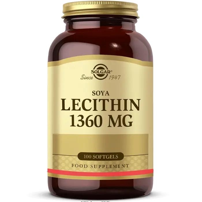 Солгар Лецитин 1360 мг 100 таблеток SOLGAR
