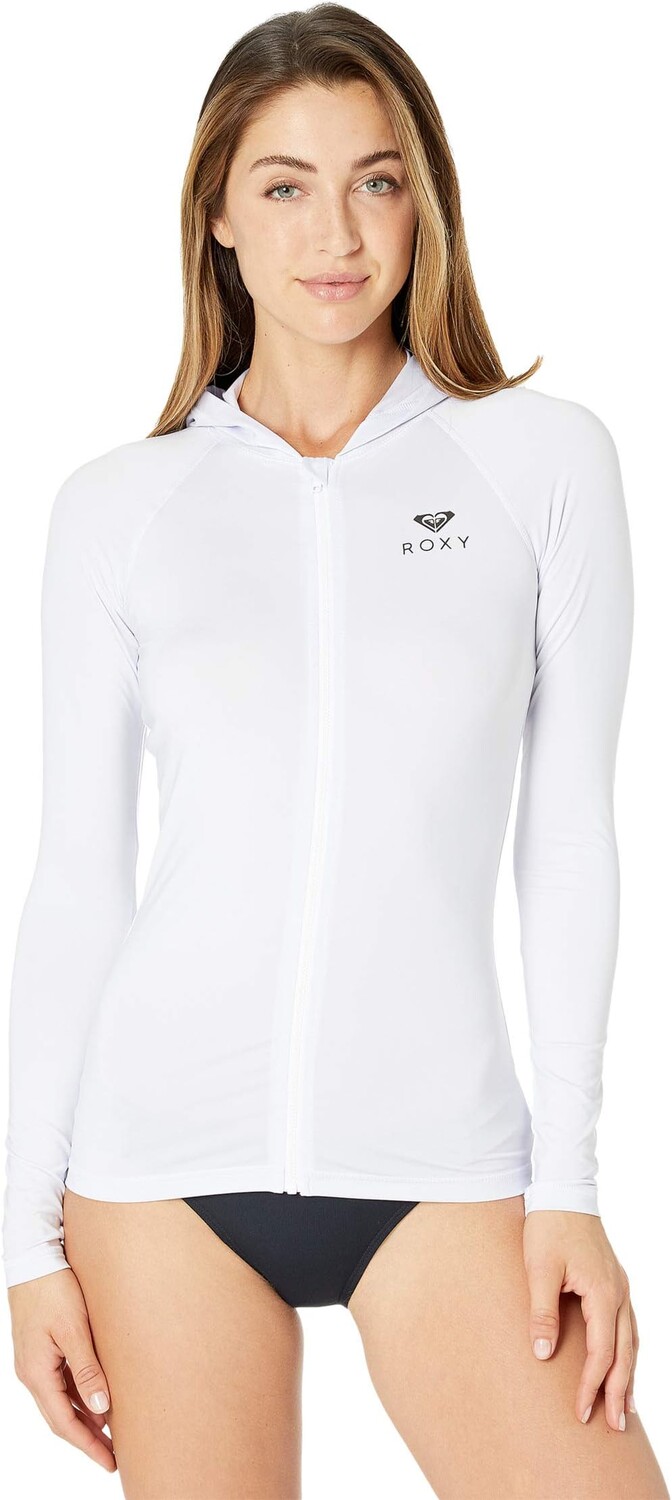 

Купальник Roxy Essentials Hoodie Rashguard, цвет Bright White