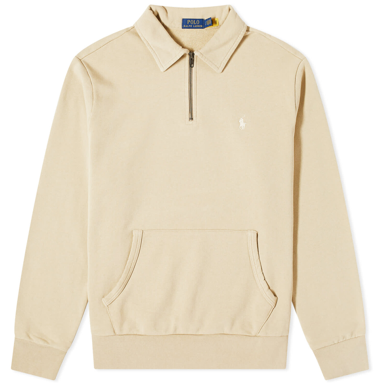 

Свитер Polo Ralph Lauren Loopback Half Zip, цвет Costal Beige