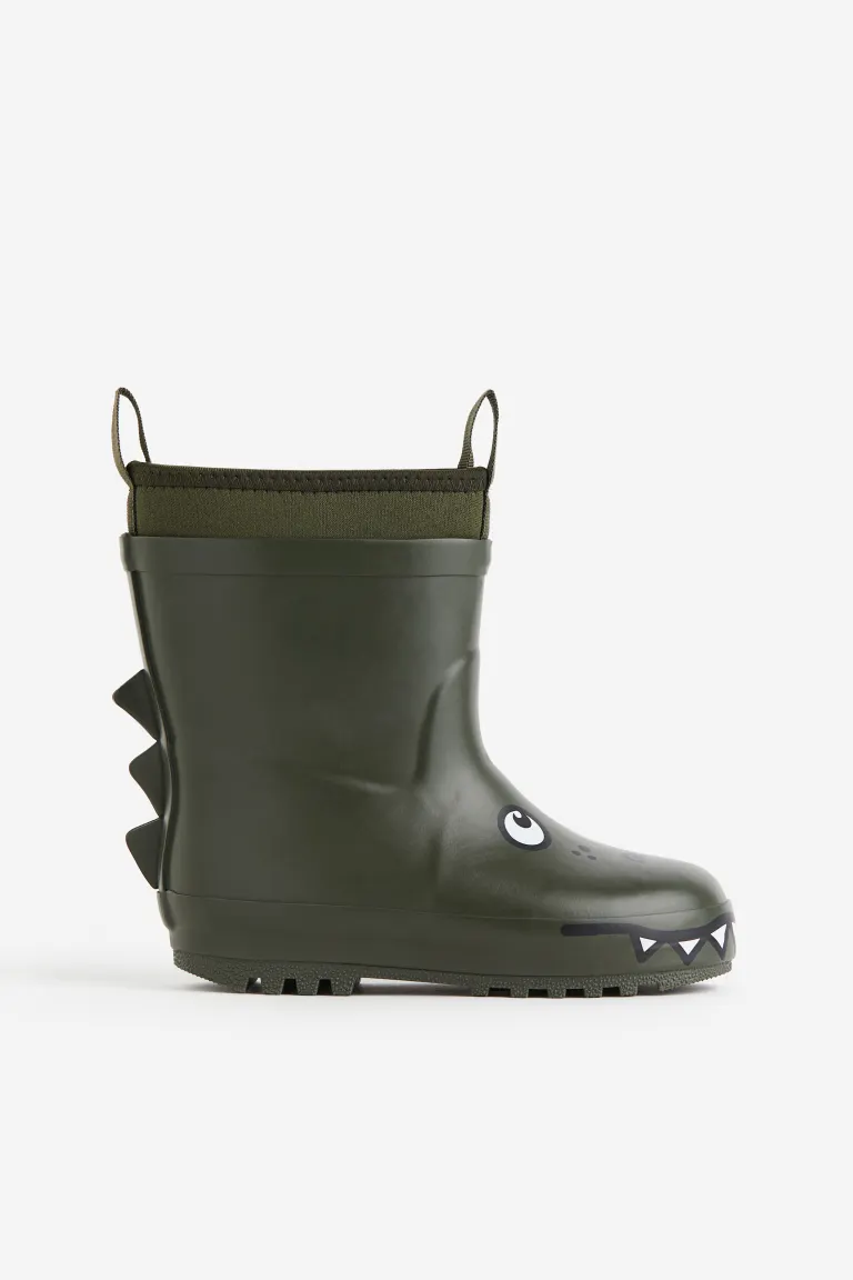 

Резиновые сапоги на флисовой подкладке H&M, зеленый