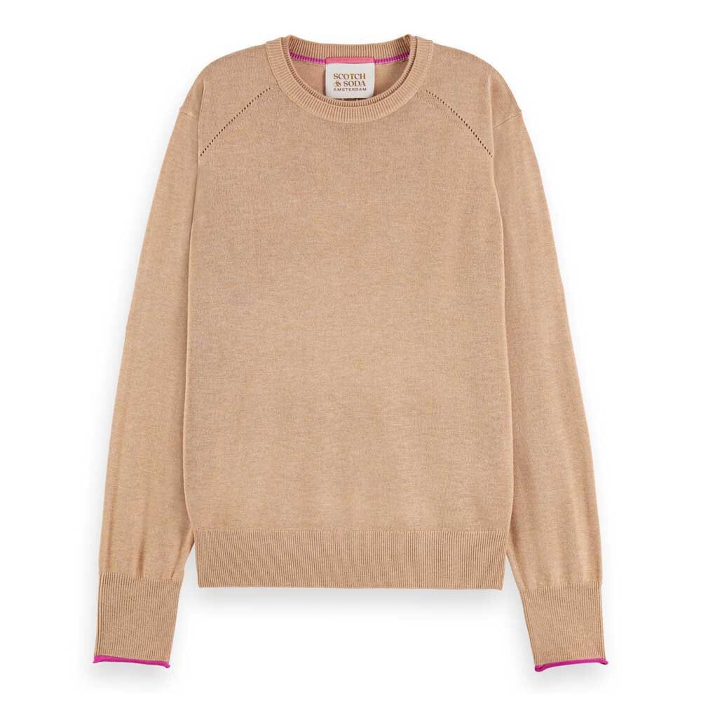 

Свитер Scotch & Soda Basic Crew Neck, бежевый